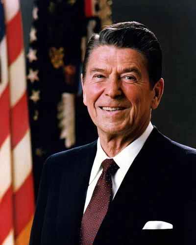 xdrcftvgy - Jego ekscelencja Ronald Reagan zrobił by porządek z kacapskim karłem. Sza...
