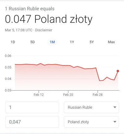 MatlszWajcha - Nie umiem w ekonomie, wyjasni mi ktoś czemu kurs rubla tak podskoczył?...
