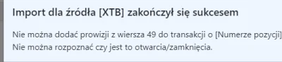 voitek123 - @kalkulatorgieldowy jak próbuję importować z XTB, to mam taki komunikat i...