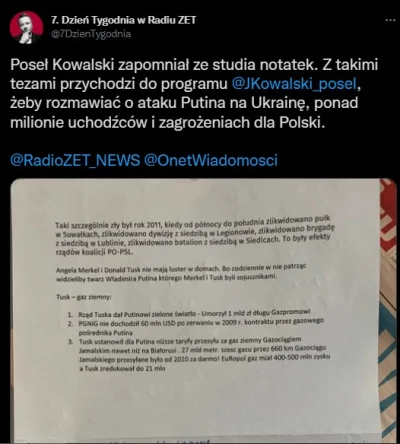 s.....s - Wyrzucony ze studia @RadioZET na zbity pysk, przyjaciel putlera - czerep od...