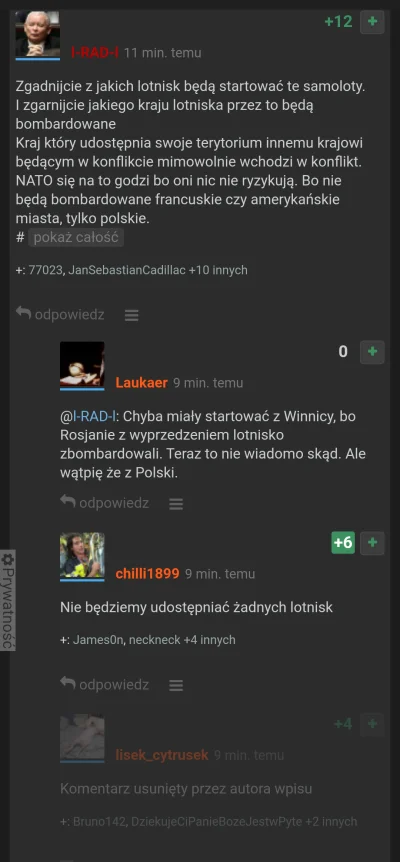 mikau - Uważajcie na ruskie trolle i uslusznych idiotów. Np taki @l-RAD-l . Pisze tak...