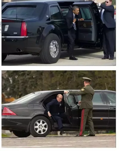 anb - Pamiętacie ten propagandowy obrazek sprzed paru lat porównujący limuzynę Putina...