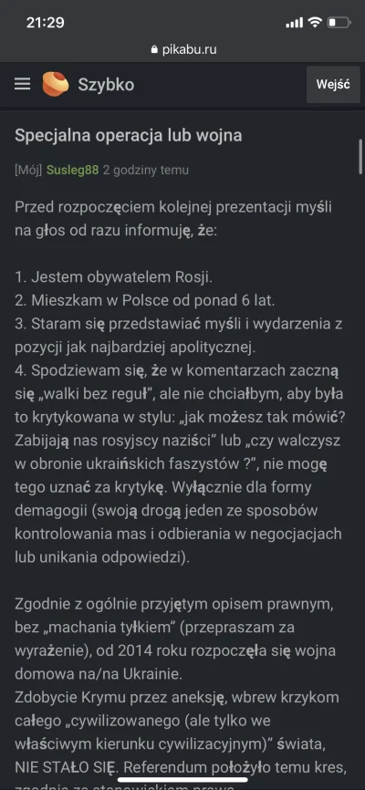 HerbatkaBardzoZiolowa - W skrócie: Rosjanin mieszkający w Polsce i jego punkt widzeni...