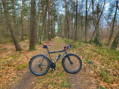 fonfi - > Kilkadziesiąt kilometrów przez las wymagało roweru do zadań specjalnych.