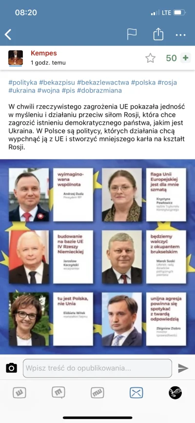kogi - Niejaki @kempes winą za wojnę próbuje obarczyć polityków pisu. Polskich polity...