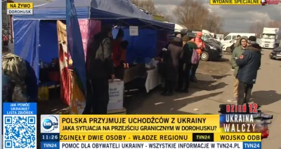 upadlatruskawa - #wojna #ukraina właśnie w TVN24 leci live z Dorohuska gdzie lecą uch...