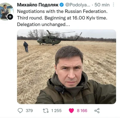 rocamoya - Widzieliście że delegacja Ukrainy na negocjacje przyleciała Polskim heliko...