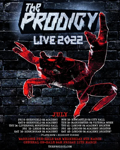 JRSZ - Mamy to! 

"The Prodigy return to the stage to play a run of live dates in E...