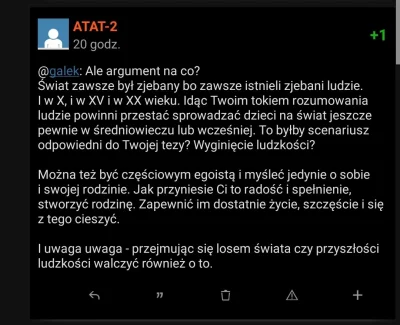 galek - @ATAT-2 napisałeś.. i cały czas piszesz o jakiś argumentach a nawet nie przed...