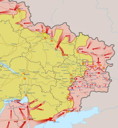 JanLaguna - Zbliżenie na sytuację na wschodzie, gdzie Rosjanie prowadzą manewr oskrzy...