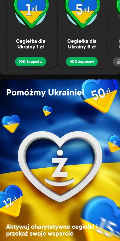 Szotty - #zabka #ukraina #wojna 
 W Żabce dodali możliwość wymiany zappsów na pomoc d...