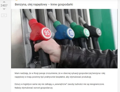 ciemnagwiazda - Na vikop .ru już domagają się paliwa za darmo.
Zaraz może zaczną mów...