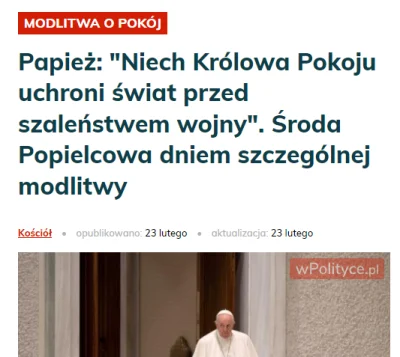 knur3000 - Opublikowano 23 lutego.

Kumacie że wojna zaczęła się dzień po tym jak P...