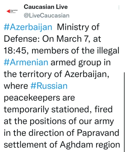 ulan_mazowiecki - Ministerstwo Obrony Azerbejdżanu: 7 marca o godzinie 18:45 członkow...