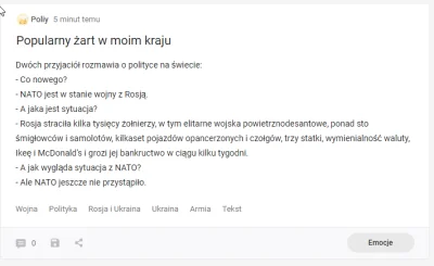 spunky - @PrzeKomentator: ciekawe, który to wrzucił ruskim xD

edit: już zdążyło sp...