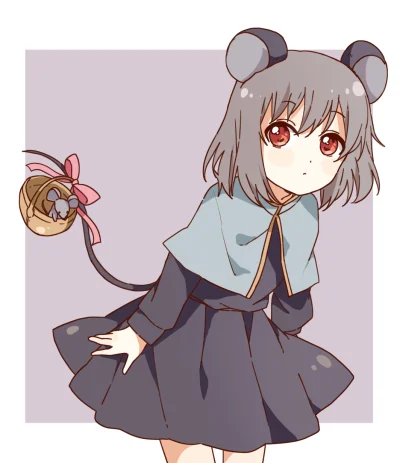 LlamaRzr - #randomanimeshit #touhou #nazrin #kemonomimi #nezumimi #redeyesalert #anim...