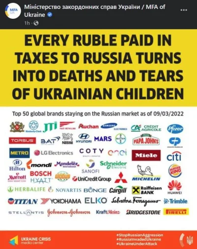 u.....8 - #ukraina globalne marki, które nie chcą opuścić Rosji