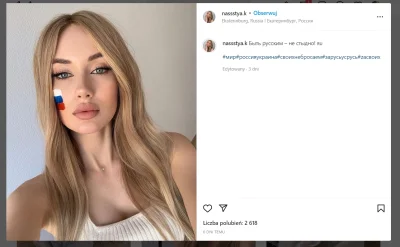 Bunch - Haha! Teraz influencerki tego pokroju (w relacjach paradowała z flagą na buzi...