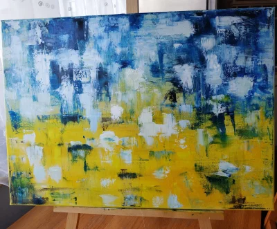 kinex - Mój ostatni obraz, uczę się malować olejami. Zaczęłam go miesiąc temu i kolor...