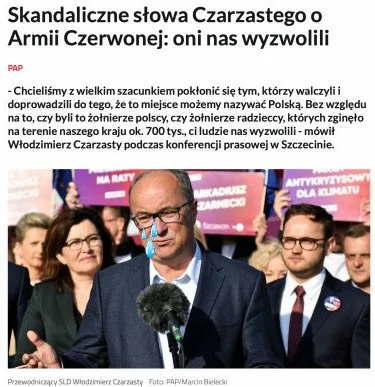 kleopatrixx - > Zniszczył pomnik Zwycięskiej Armii Radzieckiej.