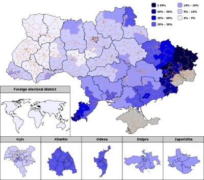 yahoomlody - ciekawie rozkłada się poparcie jego proruskiej partii w wyborach z 2019