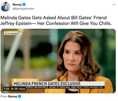 Orage - Melinda Gates (była żona Billa Gates'a) mówi o przyjacielu swojego ex-męża Je...