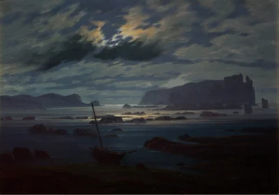 Lifelike - Morze Północne w świetle księżyca; Caspar David Friedrich
olej na płótnie...