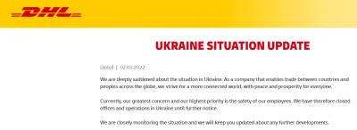 draqul - @prawarekakubicy: no właśnie nie da rady, DHL, FedEx i inni wstrzymali serwi...