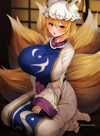 LlamaRzr - #randomanimeshit #touhou #ranyakumo #blushedface #kemonomimi #kitsunemimi ...