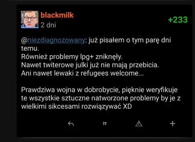 Tarec - @Ktoretojuz_konto A jeszcze 2 dni temu wykopki srały żarem, że problemy lewac...