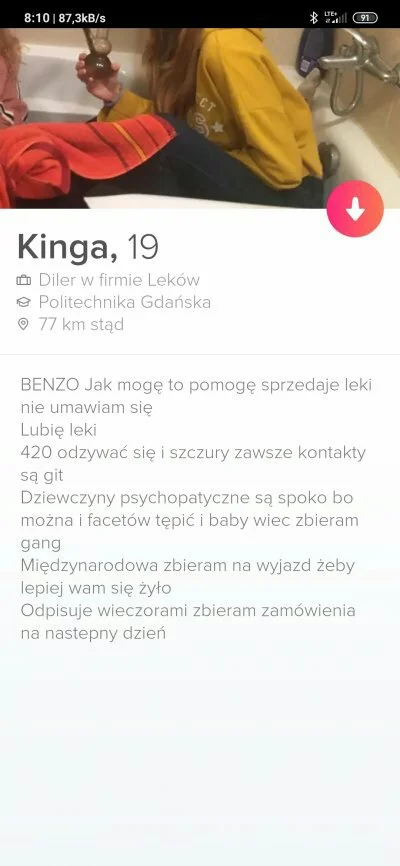 moglesznamizjednejwazy - #tinder #rozowepaski #logikarozowychpaskow #narkotykizawszes...