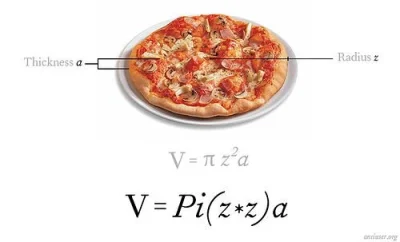 Semigod - @Kalafiores aż mi się wzór na objętość pizzy przypomniał