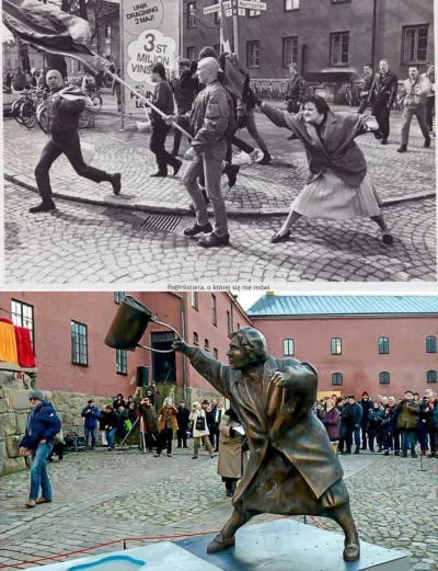 JanParowka - 13 kwietnia 1985r podczas parady szwedzkich neo-nazistów (w Szewcji) - D...