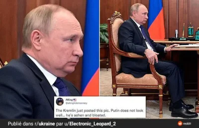 a.....a - > Putin jest dość chudy na nogach

@DoktorWojna: w ogóle dziwnie ostatnio...
