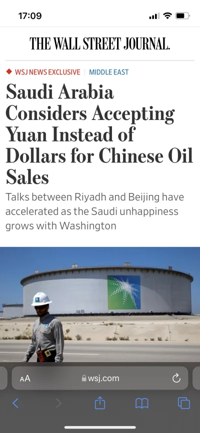 AloneShooter - No i dogadali się na rozliczeniach. Chiny rezygnują z dolara. 

#ropa ...