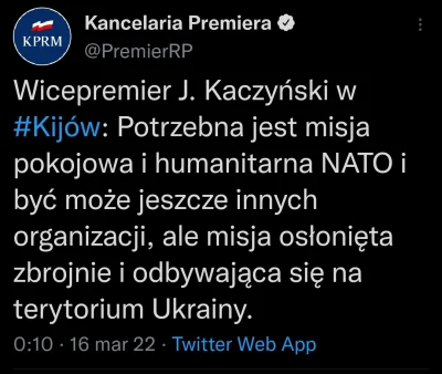 papaj2137 - Może i Kaczyński odgraża się wysłaniem NATO na Ukrainę i włączeniem Polsk...