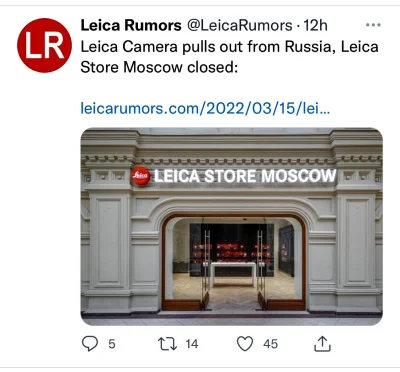 MonochromeMan - #leica wycofała się rynku w #rosja Lepiej późno niż wcale ¯\\(ツ)_/¯

...