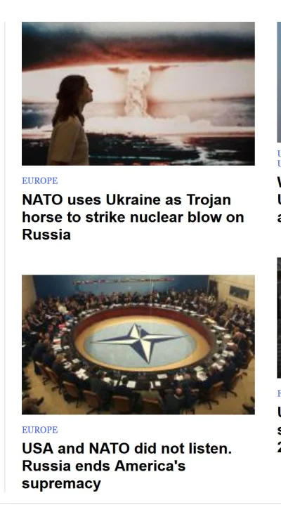 ronin79 - Ale jakie tam naglowki, o w morde...Nato uzywa Ukrainy jako konia trojanski...