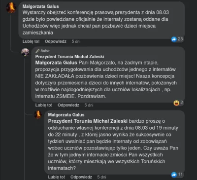 CzerwonaPoprzeczka - Małgorzata vs kłamiący Zaleski - ich komentarze pod wpisem Zales...