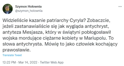 Khaine - Terlikowski ciśnie po Cyrylu i papieżu, Hołownia nazwał patriarchę antychrys...
