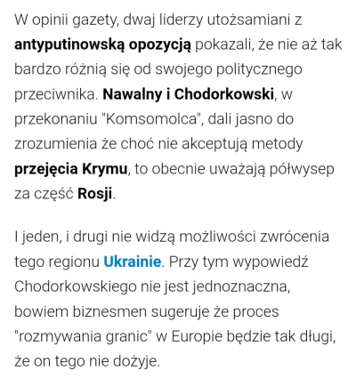 tomosano - Czy Chodorkowski zmienił zdanie co do Krymu? 

Tak czy inaczej jest ciekaw...