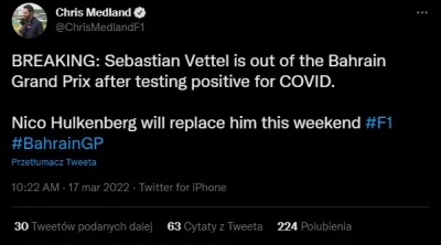 kubossc - Vettel nie pojedzie w GP Bahrianu!
Hulkenberg wraca!
#f1