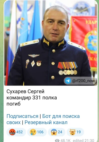 marcin-pajor - #ukraina Sukharev Serhiy  - pułkownik Sił Zbrojnych Federacji Rosyjski...