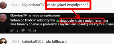 kubinka0505 - Żeby nie było — nie mam do olgierdano zupełnie nic. nawet szacunku.
#ko...