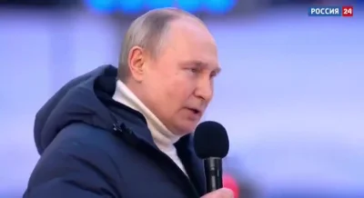 JPRW - Koncert na Łużnikach. Putin mówi, że rozpoczęcie "operacji specjalnej" przypad...