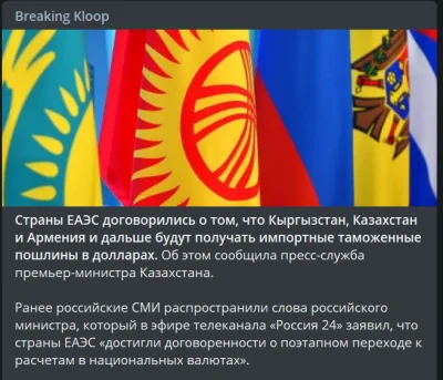 Marcinnx - > Kraje EUG uzgodniły, że Kirgistan, Kazachstan i Armenia będą nadal otrzy...