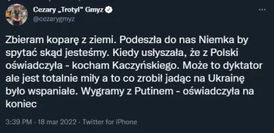 TheNatanieluz - Cezary Gmyz (TVPiS) chwali się na Twitterze, że Niemka nazwała Kaczyń...