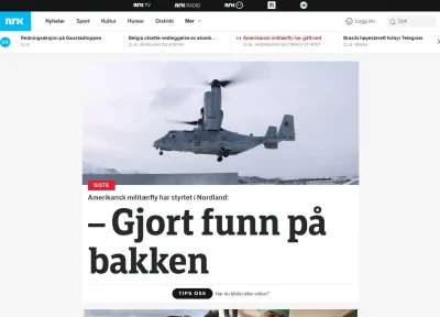 Saeglopur - Krajowe top story, główny news na nrk.no https://www.nrk.no/norge/amerika...