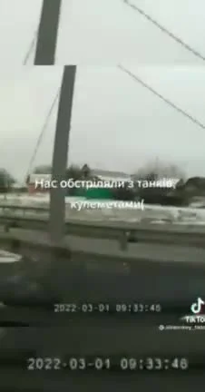 Sababukin - > Na autostradzie w pobliżu Makarowa w obwodzie kijowskim rosyjskie czołg...