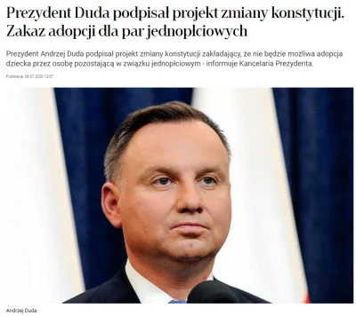 R187 - Pamiętacie to? Duda podpisał projekt zmiany konstytucji przed wyborami prezyde...